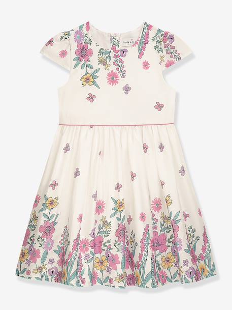 Jurk met bloemenprint en korte mouwen voor meisjes DANAMADE room - vertbaudet enfant 
