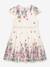Robe imprimé fleuri à manches courtes, fille DANAMADE crème - vertbaudet enfant 