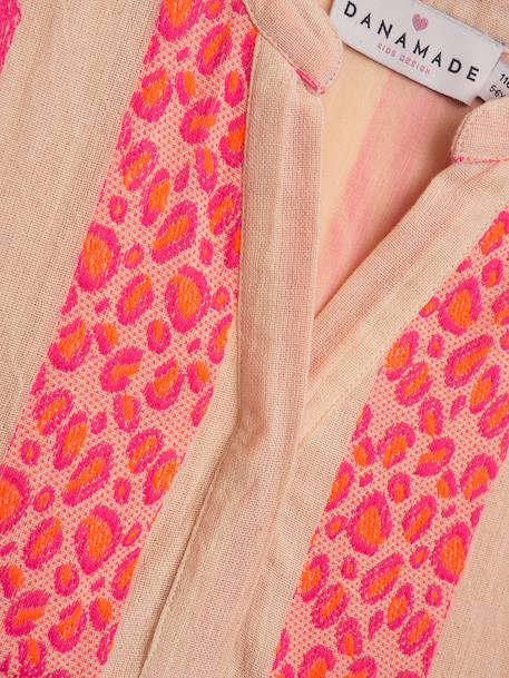 Robe à motif bohème graphique fille DANAMADE rose - vertbaudet enfant 