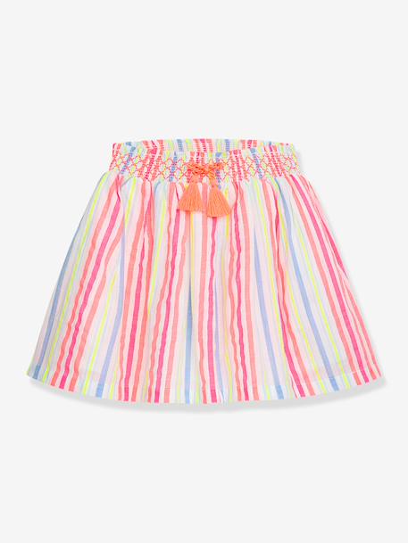 Zomerrok voor meisjes, met veelkleurige strepen en kwastjes DANAMADE meerkleurig - vertbaudet enfant 
