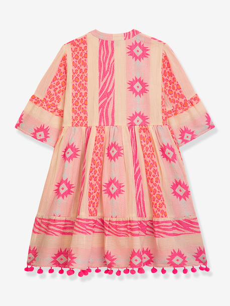 Robe à motif bohème graphique fille DANAMADE rose - vertbaudet enfant 