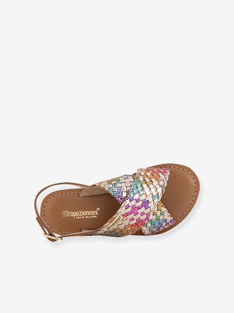 Sandalen Bisou goud+meerkleurig - vertbaudet enfant 