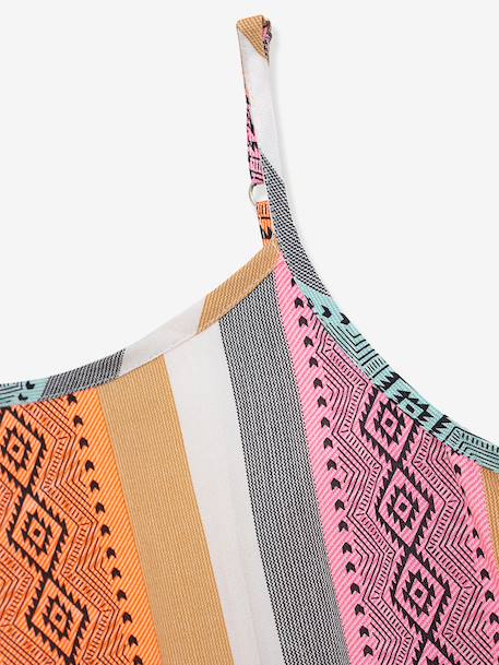 Mouwloze jurk in bohemienstijl voor meisjes DANAMADE meerkleurig - vertbaudet enfant 