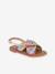 Sandales Bisou doré+multicolore - vertbaudet enfant 