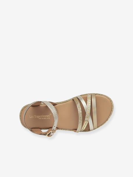 Sandales Inaya blanc+doré - vertbaudet enfant 