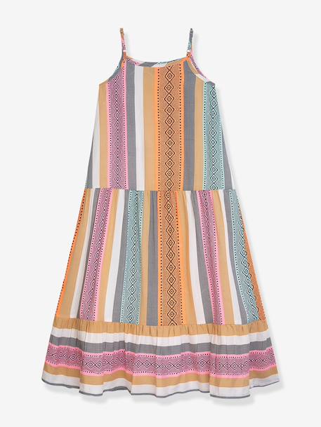 Mouwloze jurk in bohemienstijl voor meisjes DANAMADE meerkleurig - vertbaudet enfant 
