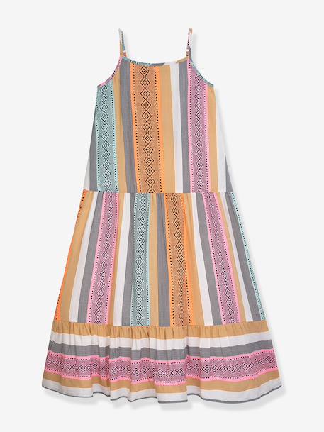 Mouwloze jurk in bohemienstijl voor meisjes DANAMADE meerkleurig - vertbaudet enfant 