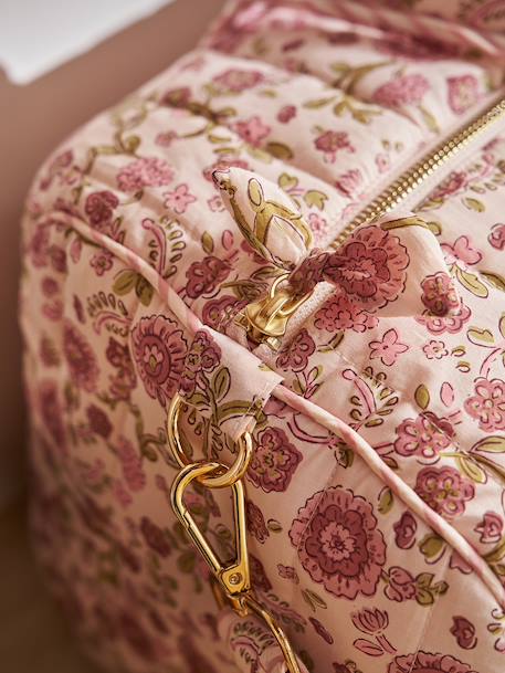 Sac à langer bohème rose imprimé - vertbaudet enfant 