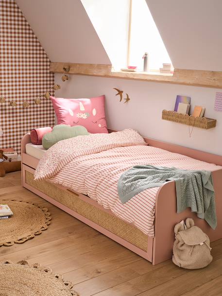 POESIE kinderbed 90x190cm rozen - vertbaudet enfant 