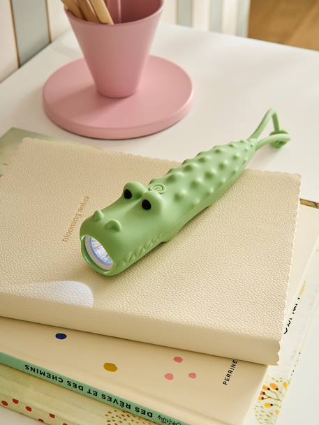 Veilleuse Crocodile vert sauge - vertbaudet enfant 