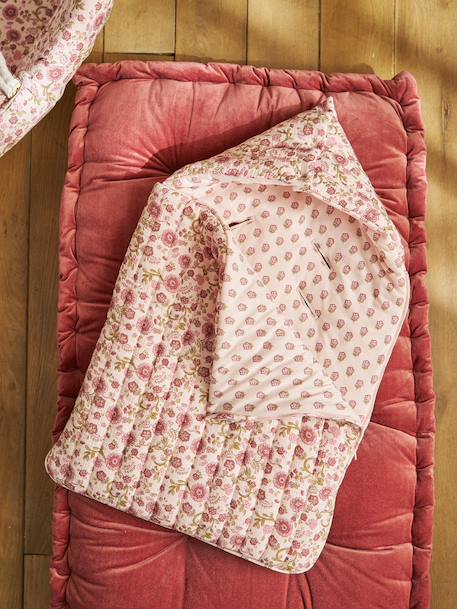 Nid d'ange enveloppant en coton beige imprimé+blanc+bleu glacier+bleu grisé+imprimé grenier+rose imprimé+vanille - vertbaudet enfant 