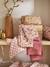 Lot 3 langes bébé gaze coton rose imprimé - vertbaudet enfant 