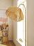 Lampadaire rotin fleur métal doré - vertbaudet enfant 