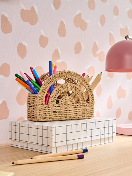 Potloodpot van regenboogpapierkoord beige - vertbaudet enfant 