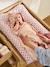Cape de bain et gant LATIKA rose imprimé - vertbaudet enfant 