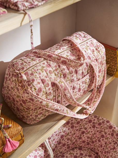 Sac à langer bohème rose imprimé - vertbaudet enfant 