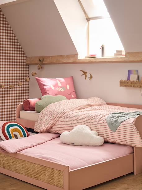 POESIE kinderbed 90x190cm rozen - vertbaudet enfant 