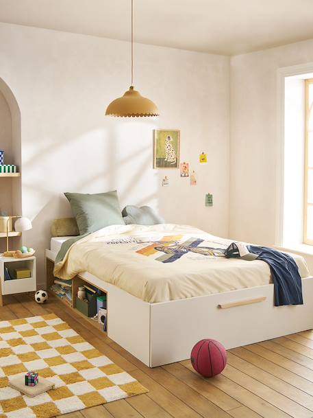 Bedset dekbedovertrek en kussensloop kind BMX zandbeige - vertbaudet enfant 