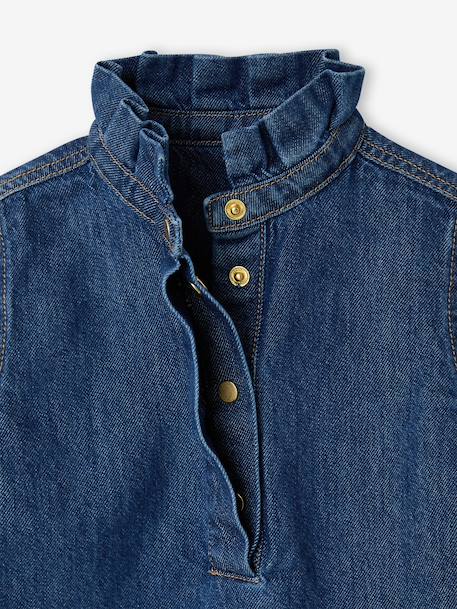 Blouse fille en jean Capsule mère-fille double stone - vertbaudet enfant 