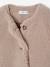 Veste fille sherpa doublée léopard collection capsule mère-fille taupe - vertbaudet enfant 