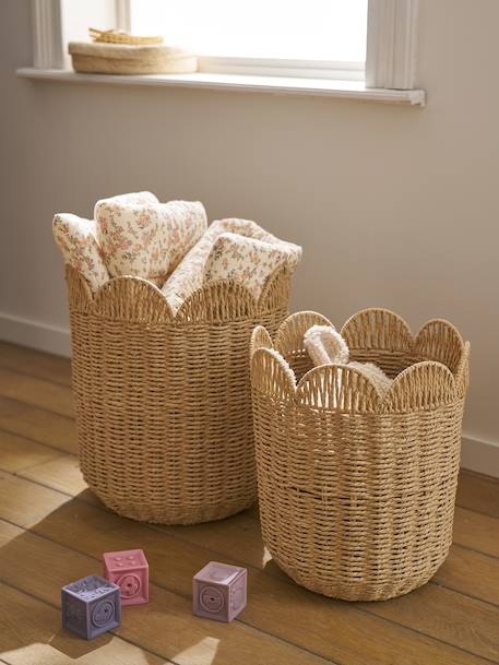 Set van 2 opbergmanden beige - vertbaudet enfant 