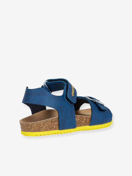 Sandales J GHITA BOY bleu+marron+NAVY RED - vertbaudet enfant 
