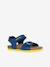 Sandales J GHITA BOY bleu+marron+NAVY RED - vertbaudet enfant 