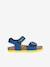 Sandales J GHITA BOY bleu+marron+NAVY RED - vertbaudet enfant 