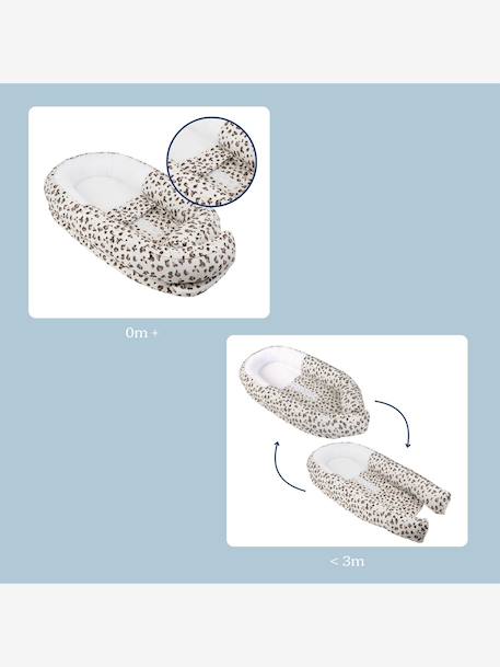 Verkleinkussen meegroeibed BABYMOOV Doomoo Cocoon beige, bedrukt+grijs - vertbaudet enfant 