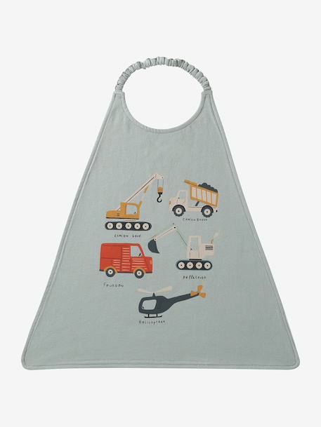 Lot 3 grands bavoirs rose+vert d'eau - vertbaudet enfant 
