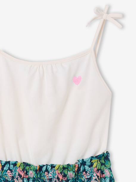 Robe filles fines bretelles marine+vieux rose - vertbaudet enfant 
