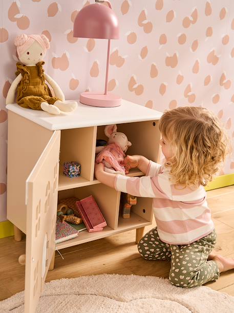 Table de chevet maison de poupée rose - vertbaudet enfant 