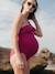 Maillot de bain de grossesse Bloom fuchsia+noir+vert - vertbaudet enfant 