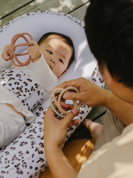 Verkleinkussen meegroeibed BABYMOOV Doomoo Cocoon beige, bedrukt+grijs - vertbaudet enfant 