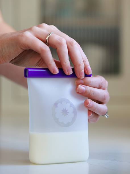 Lot 5 sachets conservation lait maternel blanc - vertbaudet enfant 