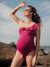 Maillot de bain de grossesse Bloom fuchsia+noir+vert - vertbaudet enfant 