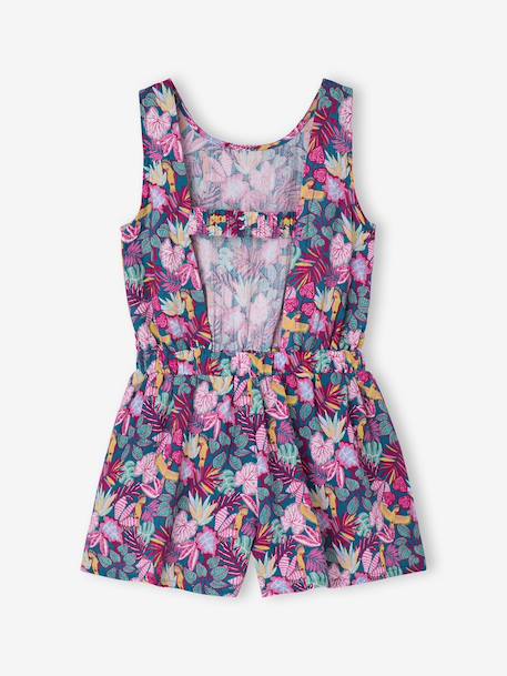 Combishort fille en gaze de coton vert - vertbaudet enfant 