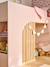 Lit mezzanine enfant avec rangement Playful blanc+rose+vert - vertbaudet enfant 