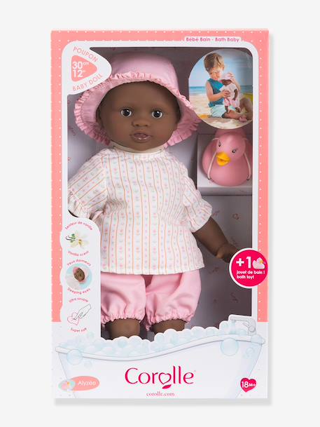 Poupon bébé Bain Alyzée tulipes 30 cm rose - vertbaudet enfant 