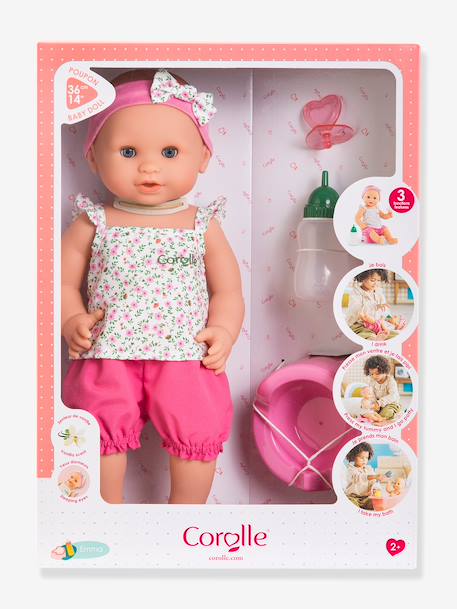 Poupon Emma fait pipi fleurie rose - vertbaudet enfant 
