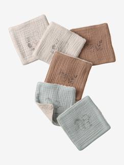-Lot 6 lingettes lavables pochon