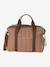 Sac à langer COLINA gaze de coton blanc imprimé+cappuccino+écru - vertbaudet enfant 