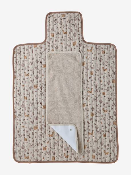 Tapis à langer de voyage cappuccino - vertbaudet enfant 