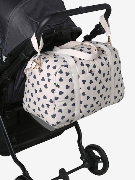 Sac à langer CATALINA 48 h beige imprimé+ficelle - vertbaudet enfant 