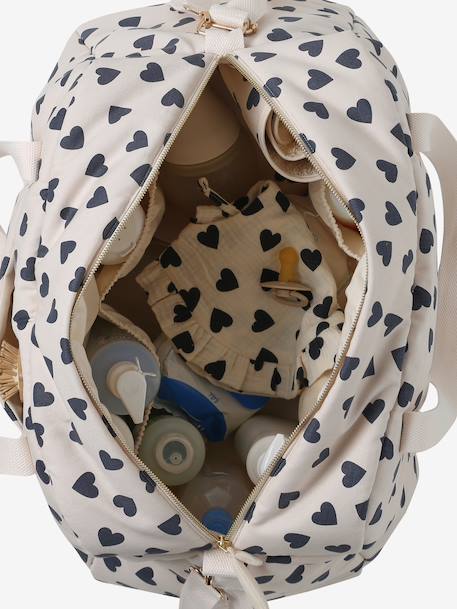 Sac à langer CATALINA 48 h beige imprimé+ficelle - vertbaudet enfant 