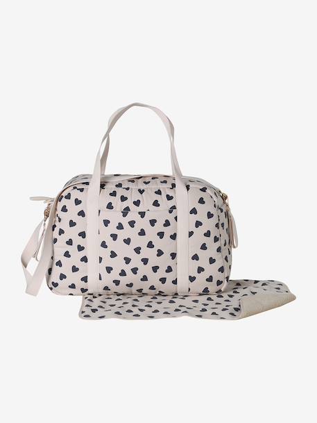 Sac à langer CATALINA 48 h beige imprimé+ficelle - vertbaudet enfant 