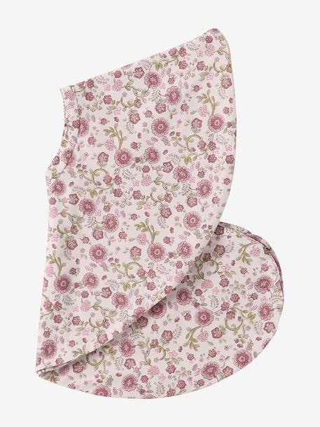 Housse pour coussin d'allaitement beige imprimé+imprimé fleuri+rose imprimé - vertbaudet enfant 