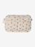 Sac à langer COLINA gaze de coton blanc imprimé+cappuccino+écru - vertbaudet enfant 