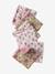 Set van 6 washandjes touw+wit+wit, bedrukt - vertbaudet enfant 