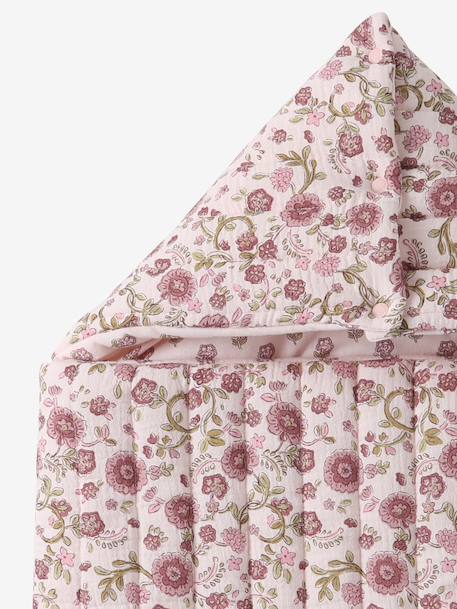 Nid d'ange enveloppant en coton beige imprimé+blanc+bleu glacier+bleu grisé+imprimé grenier+rose imprimé+vanille - vertbaudet enfant 